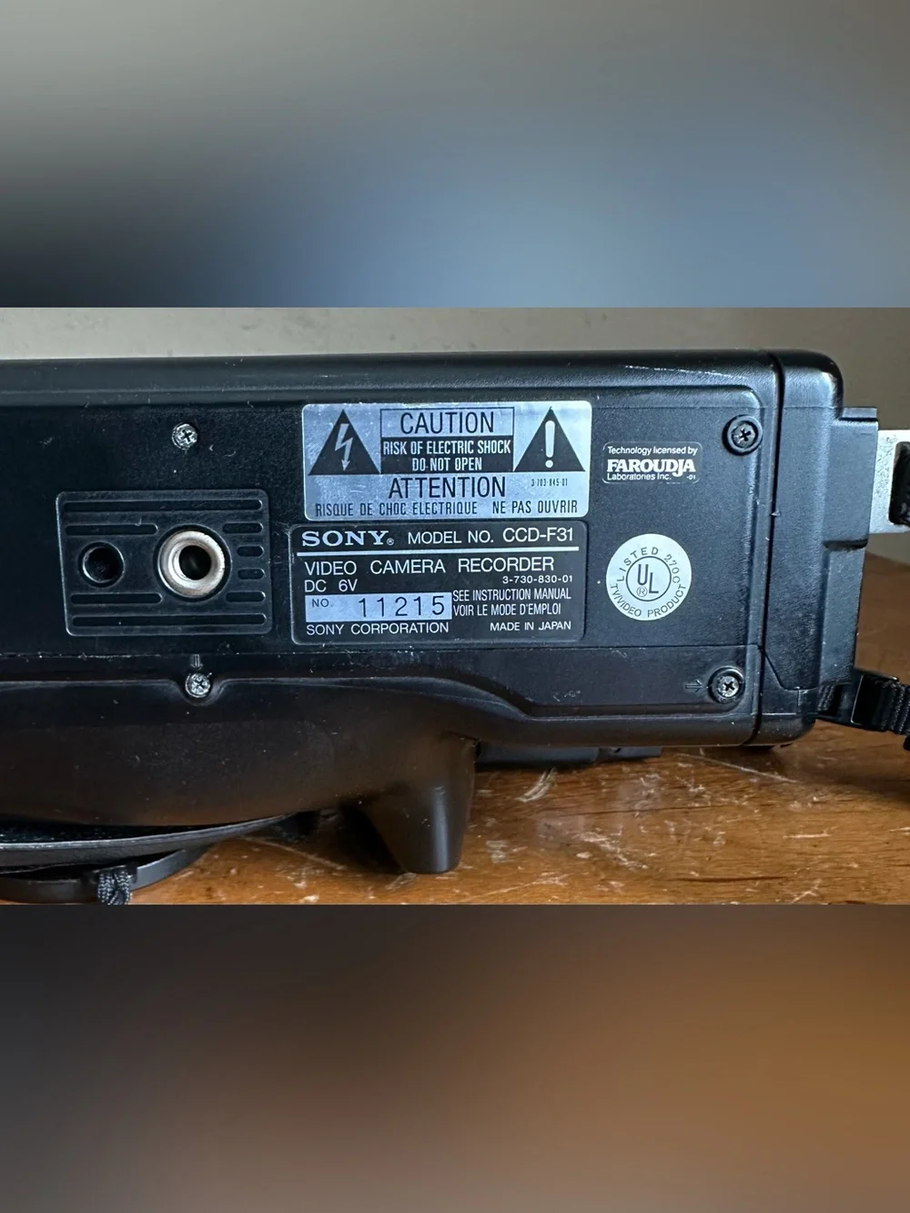 Sony Black Camcorder with Prominent Zoom Lens